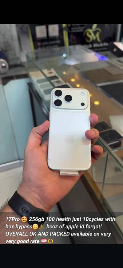 iphone 17pro 256gb bypass 100 health
