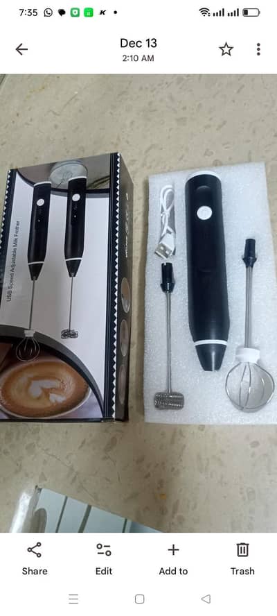 new rechargeable coffee beater egg beater box pack  price nigotiable m