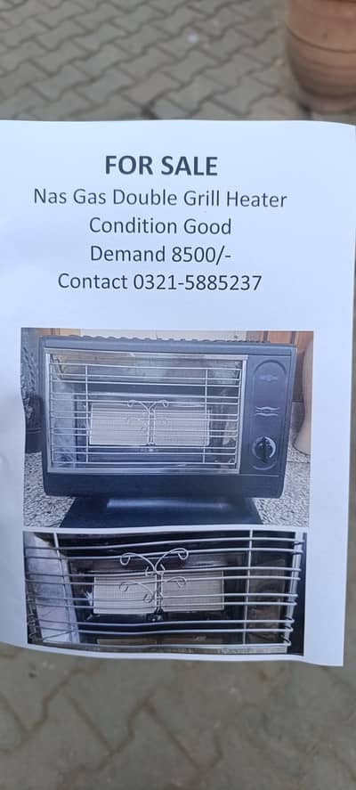 Nasgas 4 plates heaters - Good as new