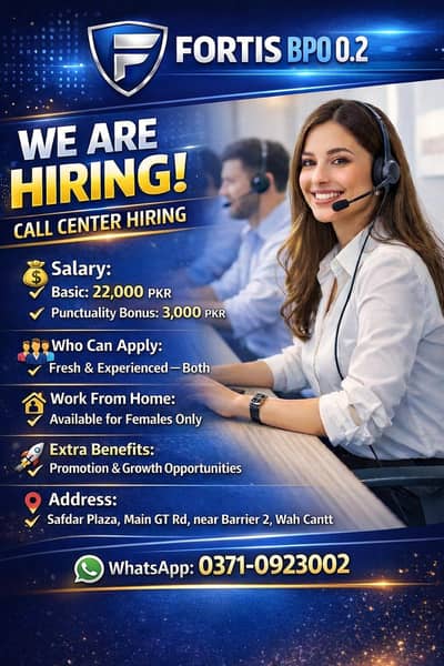 Call Center Job Hiring | Fresh & Experienced | Male/Female night shift