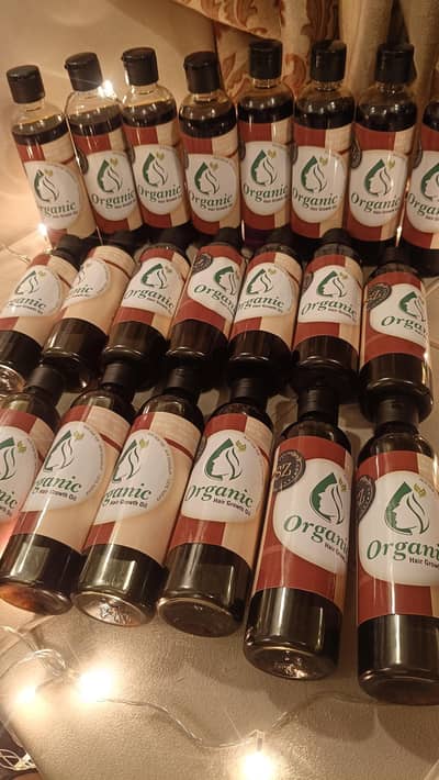 100% Pure and Organic hair growth oil.