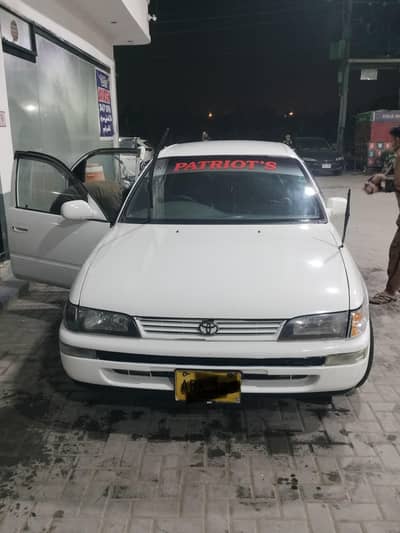 indus corolla white 1300cc own engine mint condition