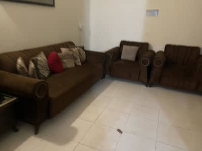 Sheesham wood luxury cushion coated sofa set full