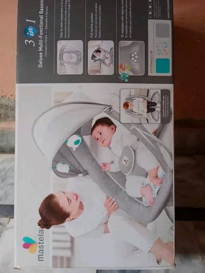 Mastela Deluxe 3-in-1 Electric Baby Swing