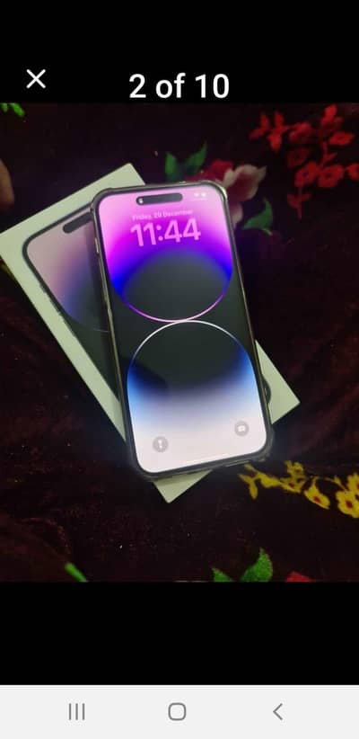 I phone 14 pro Max dual physical sim hk model with box factory unlock