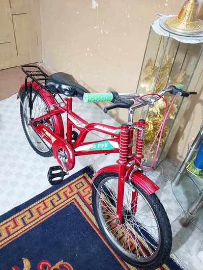 imported Cycle 20 inches with Shocks front and center with disk brakes