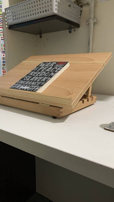 Premium Adjustable Wooden Book Stand / Reading Desk
