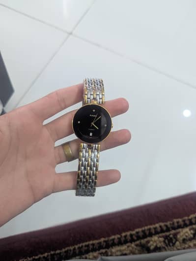 beautiful black dial  watch with luxury box