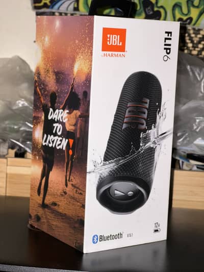 BRAND NEW UNUSED JBL Flip 6 Portable Waterproof Speaker