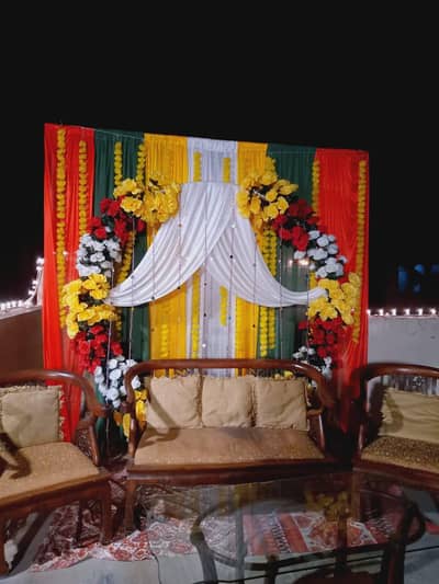 wedding light decoration and flower