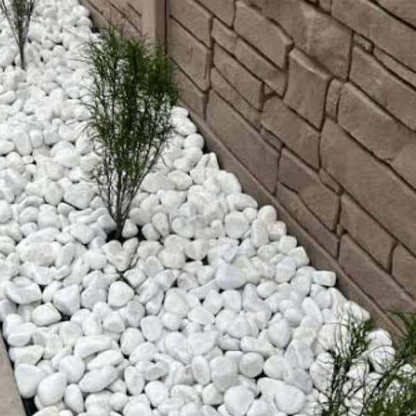 Pack of 3KG-5KG White big Pebbles/ Stones for Garden and Aquarium