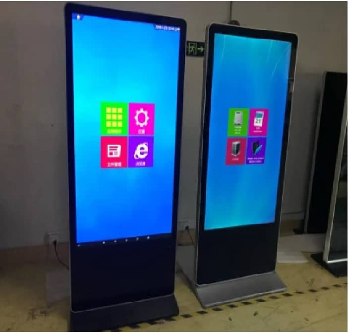 Digital Self order touch Display-Kiosk floor standee-Video wall Screen ...