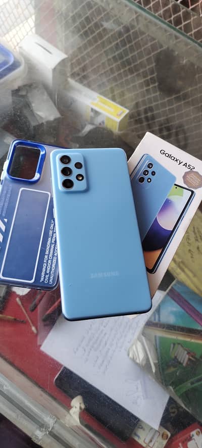 samsung a52 8gb 128gb mobile and box all ok