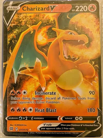 Pokemon card Charizard V 017/172