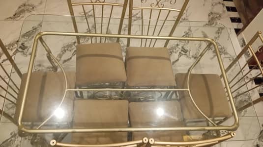 rot iron dining table set