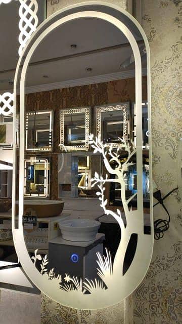 New digital designing mirrors with different lights