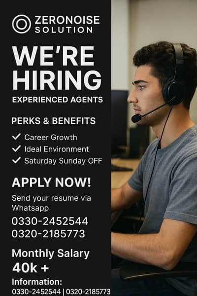 Call centre hiring job offer