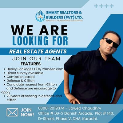 Required  computer  Net  Marketing real estate    dha  karach