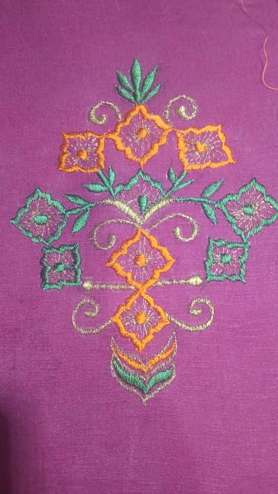 Embroidery machine Work