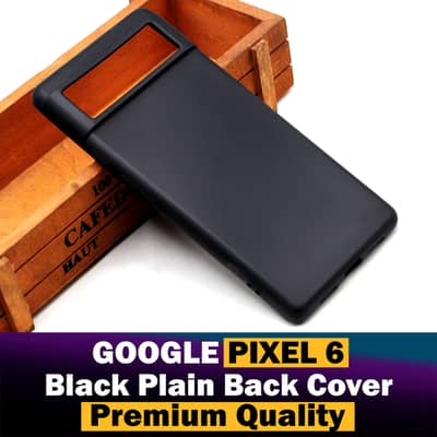 Google Pixel 6 Black TPU Back Case | Shockproof Slim Cover