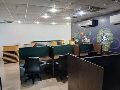 Furnished Ideally Located Office For rent In Clifton Near Teen Talwar    Available