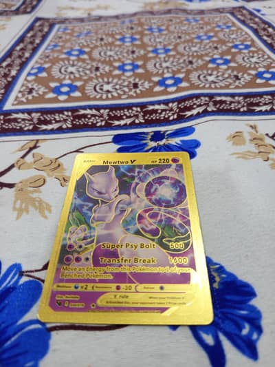 gold foil v card psa 10 mewtwo V
