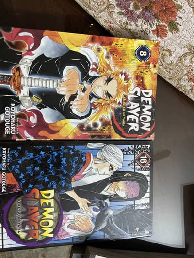 Demon slayer Manga Volume 8 and 16
