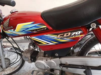 Honda CD 70 2021 model Regular condition  red color