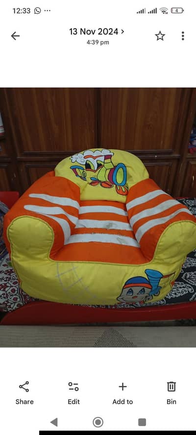 kids bean bags / sofa