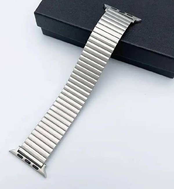 Smart watch band - stretchable Apple watch strap - compatible 44mm 45mm 49mm - watch chain strap