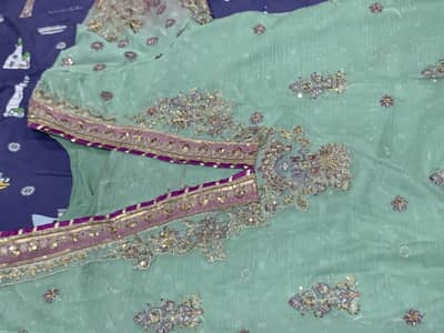 Crincal chiffon suit 3 piece ready to wear