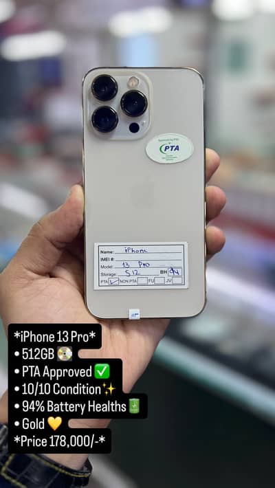 iPhone 13 Pro 512GB PTA