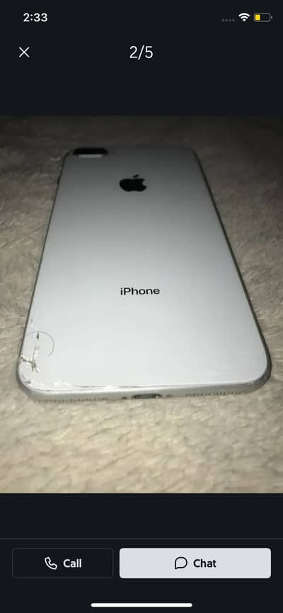 I phone 8 plus non pta 256 gb back krack