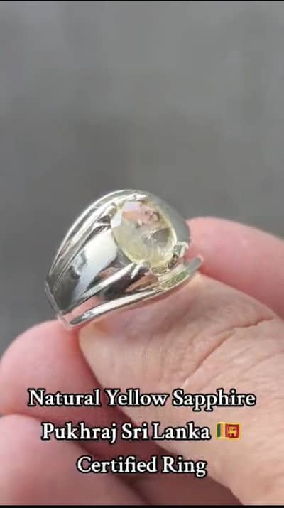 Yellow Sapphire untreated Ring