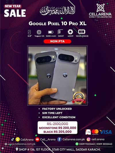 New Year Sale Google Pixel 10 Pro XL - CELLARENA