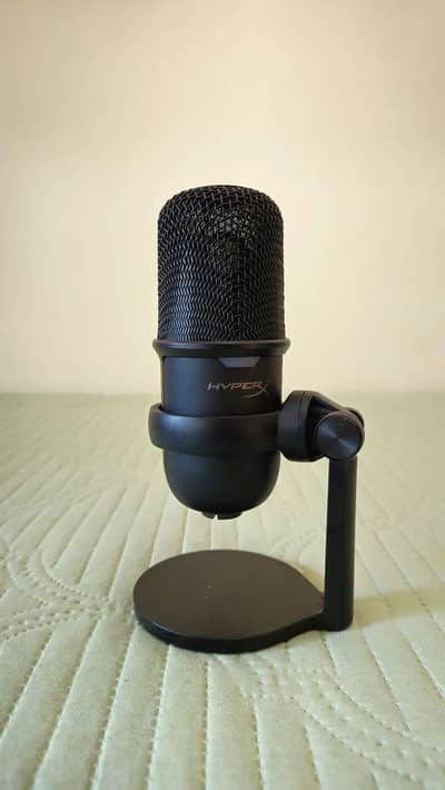 HyperX solocast Microphone along with Elbow Stand