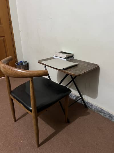 Folding table & One chair