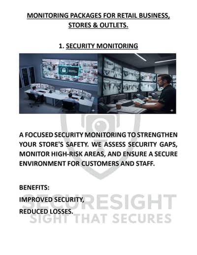 CCTV LIVE MONITORING FOR BUSINESSES, FACTORIES & OFFICES.