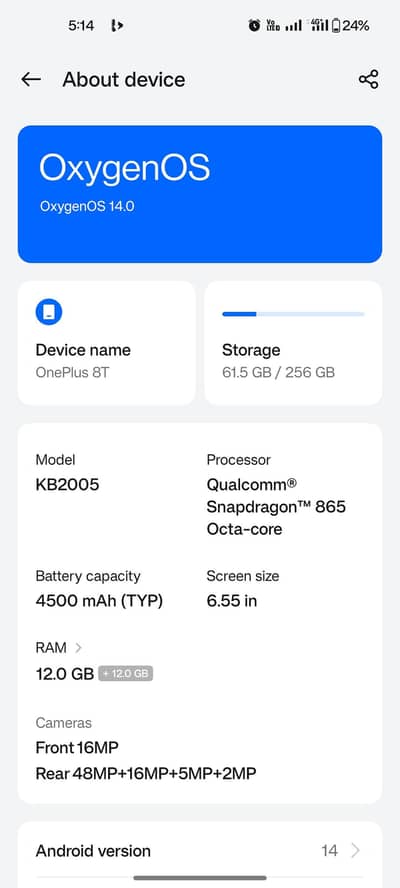 OnePlus 8t 12+12 256   10/9.5. exchange possible