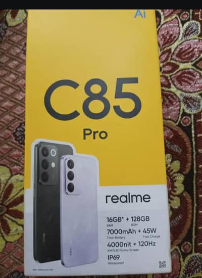Realme C85 16gb 128gb 5 days use only just box open
