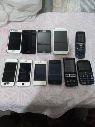 mixed mobile phones repair & spares