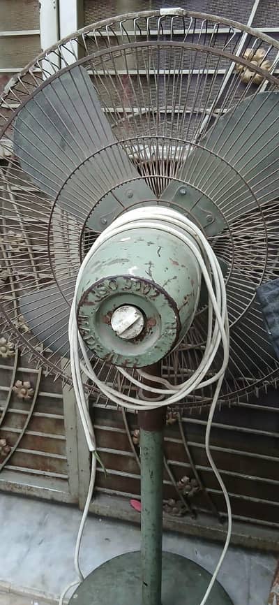 vintage antique pedestal fan