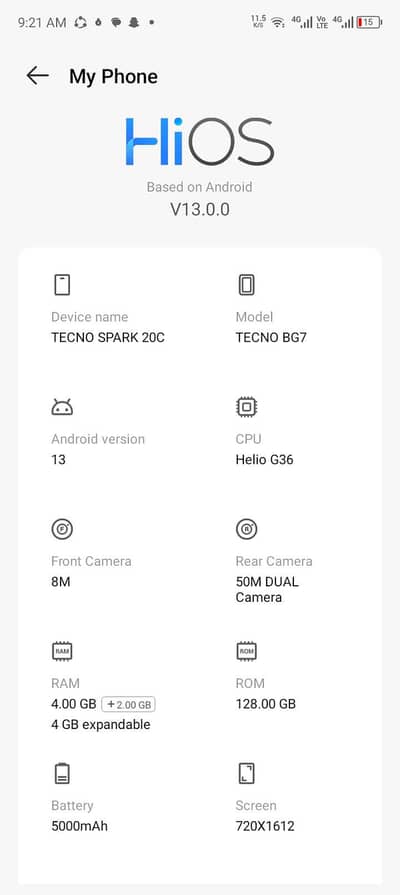 deba charg 3 month gruente by 10 by 9 rame 4+4 GB 128