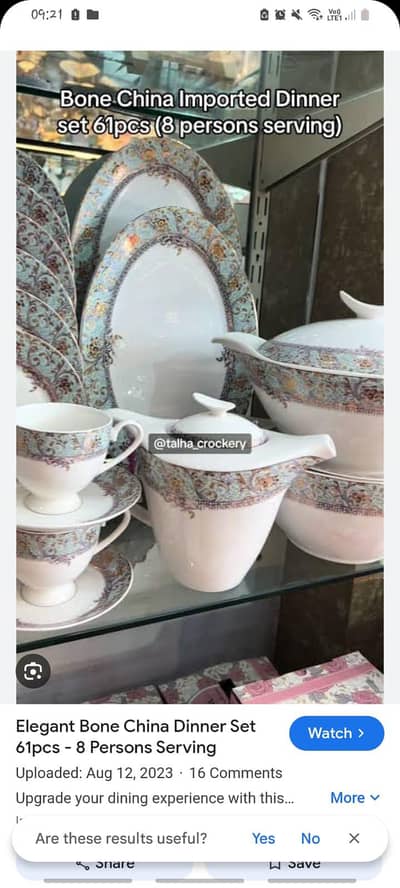 Bone china Dinner set