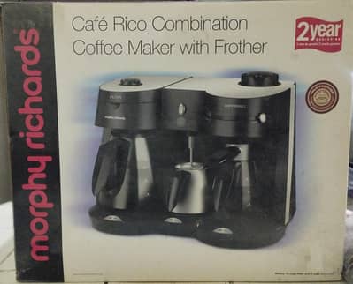 Morphy Richards Café Rico Coffee Maker with Frother– Filter & Espresso