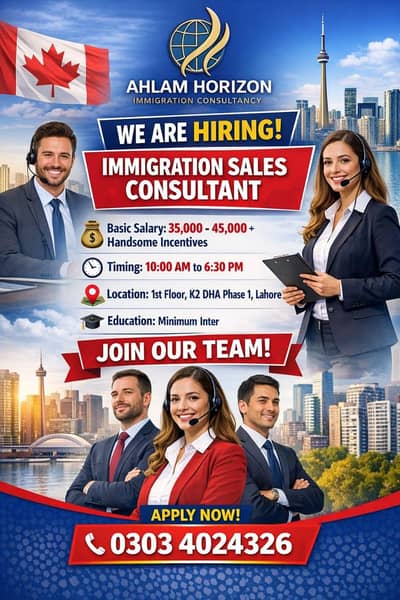 Immigration Sales Consultant Required