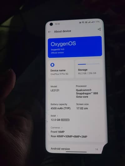 OnePlus 9pro 5g 12/256 Dual Sim