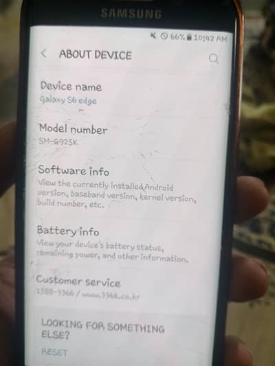 Samsung Galaxy s6 edge mobile with charger