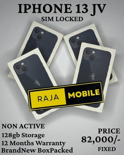 iPhone 13 JV Box Packed 128gb.