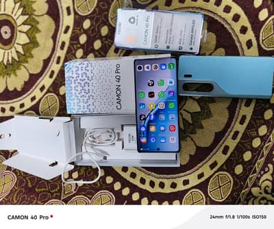 tecno camon 40 pro full box (03326552679)